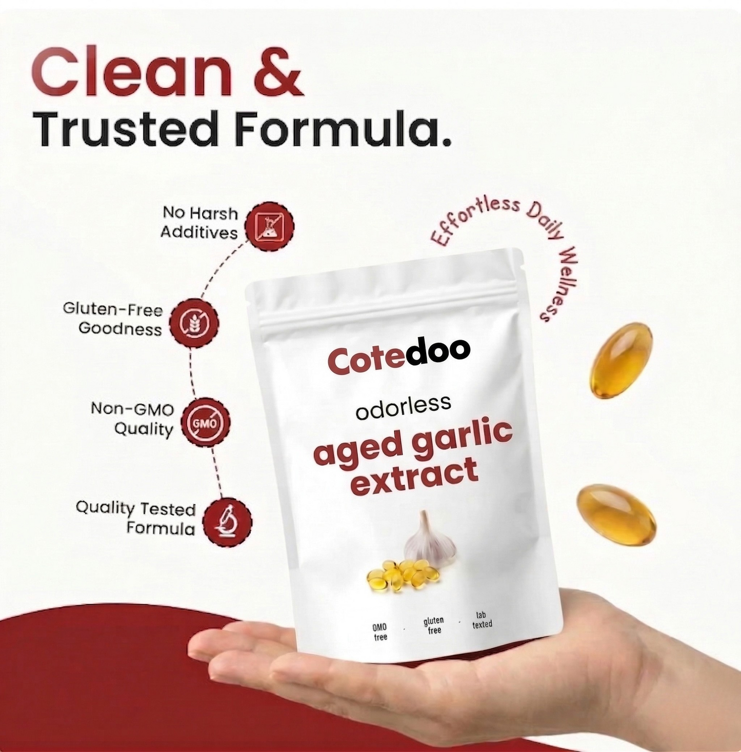 Aged Garlic Extract - 7500mg Odorless Softgels