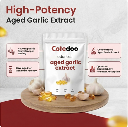 Aged Garlic Extract - 7500mg Odorless Softgels